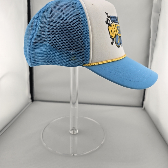 Vintage Pepsi Press Play On Summer Trucker Hat Blue Mesh Snapback Cap - Picture 4 of 6